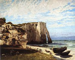 Gustave Courbet The Cliff at Etretat after the Storm